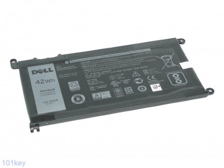 Аккумулятор лоя ноутбука Dell inspiron 13-5378 Type: WDX0R 11.4V, 3500mAh, 42Wh