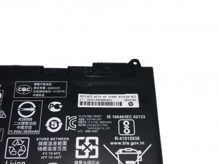 Аккумулятор для ноутбука HP ProBook 440 G5 RR03XL 851610-855 11.4Vdc 4000mAh 48Wh