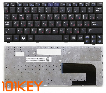 Клавиатура для ноутбука Samsung N110, N128, N130, NC10 черная
