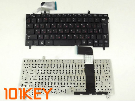 Клавиатура для ноутбука Samsung N210, N220 черная, без рамки, с гравировкой