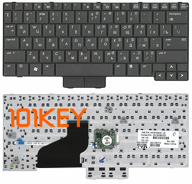 Клавиатура для ноутбука HP Compaq 2510p, Elitebook 2530p черная