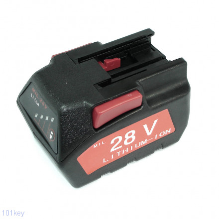 Аккумулятор для шуруповерта MILWAUKEE (28V 2.0Ah Li-Ion) p/n: M28 BX, M28BX, 49-24-0185, 48-11-2830