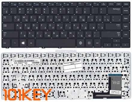 Клавиатура для ноутбука Samsung NP370R4E, NP450R4E, NP470R4E, NP470R4E-K01 черная