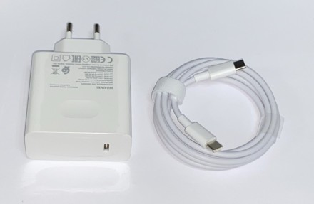 Блок питания Huawei Type-C, 65W с вилкой, белый, ORG