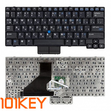 Клавиатура для ноутбука HP Compaq nc2400, nc2500, nc2510 черная, с джойстиком
