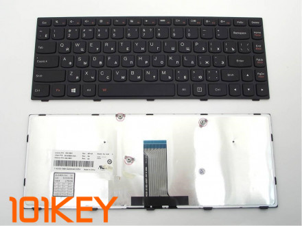 Клавиатура для ноутбука Lenovo IdeaPad Flex 2-14, G40-30, G40-70 черная, рамка черная