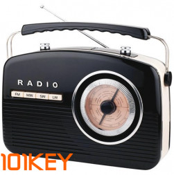 Переносной ретро радиоприемник Camry CR1130 (Польша) цвет черный