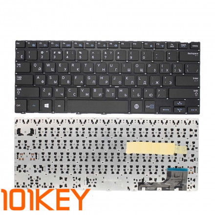 Клавиатура для ноутбука Samsung NP915S3 черная, без рамки