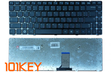 Клавиатура для ноутбука Samsung R470, R480 черная, с рамкой