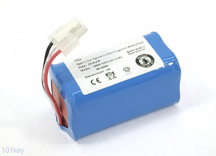 Аккумулятор для пылесоса iClebo Arte, Pop, Smart EBKRWHCC00978 (14.4V 3400mAh, Li-ion)