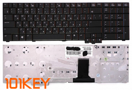 Клавиатура для ноутбука HP Elitebook 8730W черная, с поинтером