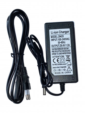Блок питания (зарядка) 29.4V 2A разъём 5.5-2.5mm 