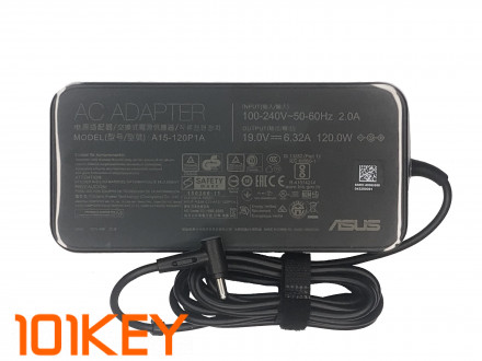 Блок питания для ноутбука Asus Rog G501JW 19V 6.32A 120W разъём 4.5-3.0мм пин по центру