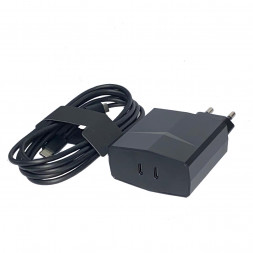 Блок питания (зарядка) Lenovo LC-652 20V 3.25A 65W SQUARE разъём 2*Type-c для ноутбуков Lenovo