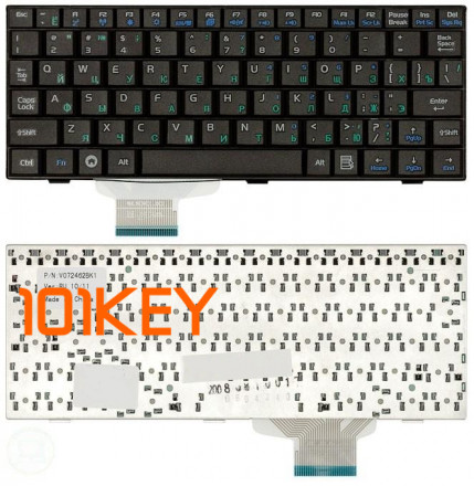 Клавиатура для ноутбука Asus Eee PC 700, 701, 900, 901 черная