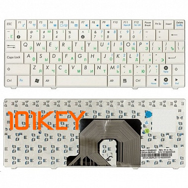 Клавиатура для ноутбука Asus Eee PC 900HA, 900SD, T91 белая
