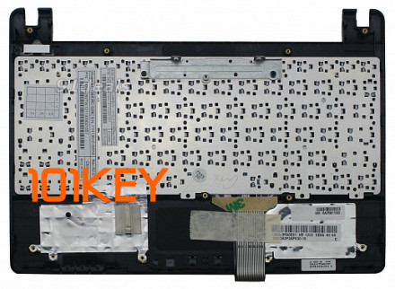 Клавиатура для ноутбука Asus Eee PC X101, X101H, X101CH, R11CX черная, верхняя панель в сборе (черная)