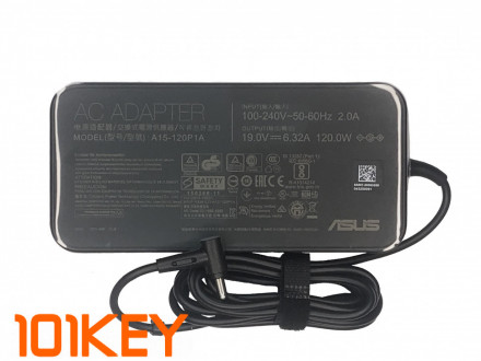 Блок питания для ноутбука Asus Gaming FX505DD-BQ158T 19V 6.32A 120W разъём 4.5-3.0мм пин по центру