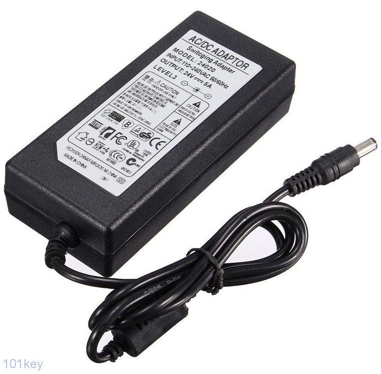 Блоки питания для синтезаторов 24V 5A (разъем 5.5-2.5) 120W Блоки питания для синтезаторов 24V 5A (разъем 5.5-2.5) 120W