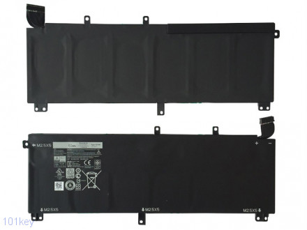 Аккумуляторная батарея Dell Type T0TRM 11,1V 61Wh для ноутбуков Dell XPS 15-9530