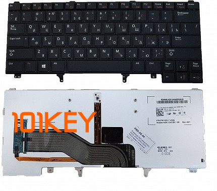 Клавиатура для ноутбука Dell Latitude E5420, E6220, E6320, E6420, E6430, E6620 черная, с джойстиком, с подсветкой