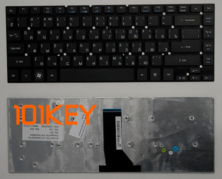 Клавиатура для ноутбука Acer Aspire 3830, 4755, ES1-521 черная, без рамки