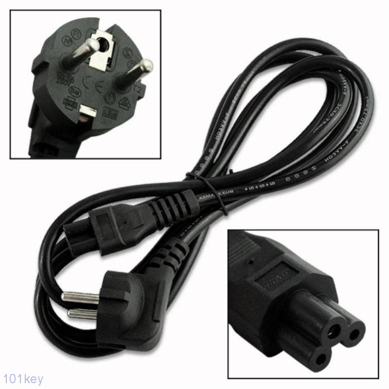 Купить кабель 3 pin - сетевой кабель питания для ноутбука 3 pin - 101KEY