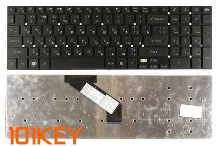 Клавиатура для ноутбука Packard Bell LS11, LS13, TS11, TS44, P5WS0, P7YS0, F4211/ Gateway NV55, NV75 черная